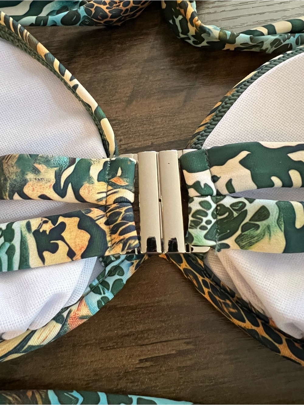 Leopard Zebra Animal Print Halter Underwire Bikini Set - Picture 10 of 13